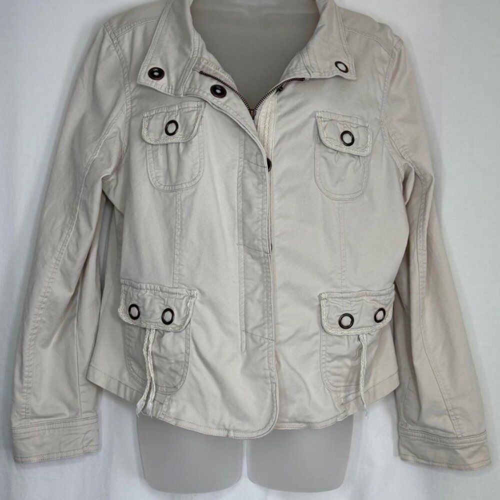 AMI Vintage Y2K Jacket 2 Way Zip 4 Pockets XL